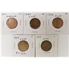 Image 1 : TWO CENT PIECE LOT AND ONE HALF CENT