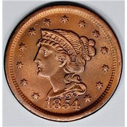 1854 LARGE CENT