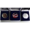 Image 2 : (3) COLORIZED AMERICAN SILVER EAGLES