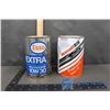 Image 1 : Esso Extra and Motorcraft Premium Motor Oil Cans