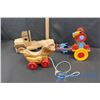 Image 1 : Wooden Toys w/Pull String