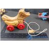 Image 2 : Wooden Toys w/Pull String