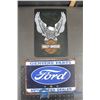 Image 1 : Harley-Davidson and Ford Tin Advertisements