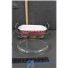 Image 1 : Casserole Dish w/Holder and Pyrex Serving Plate