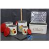 Image 1 : Tin Bread Box and Canister Set
