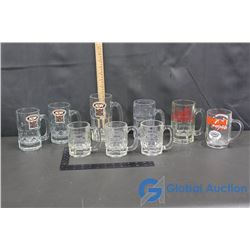 (9) Glass Mugs