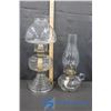 Image 1 : (2) Glass Oil Lamps