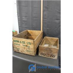 (2) Wooden Crates