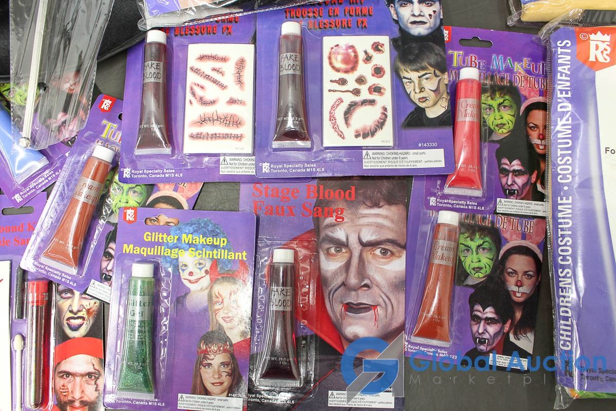 Unused Halloween Masks, Costumes, Makeup, & Accessories