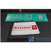 Image 1 : 4th St W Street Sign & Firestone Sign