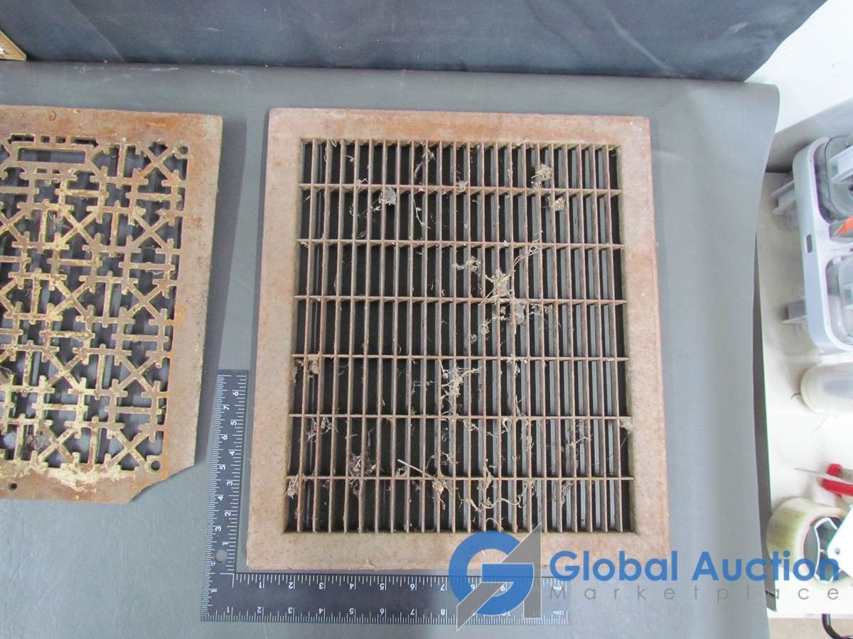 (3) Cast Iron Vintage Floor Vents