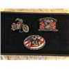 Image 1 : (3) Motorcycle Belt Buckles