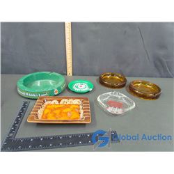 Assortment of Ashtrays and Related