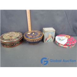 (4) Vintage Tins