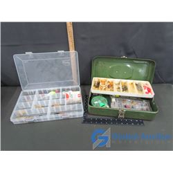 Metal and Plastic Case of Fishing Tackle