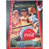 Image 2 : Coca-Cola Poster and (2) Window Flags