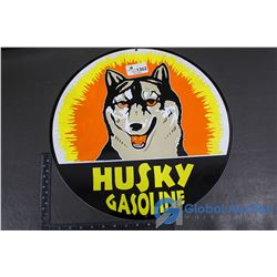 Plastic Husky Gasoline Sign