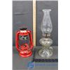 Image 1 : Glass Finger Lamp & Red Lantern