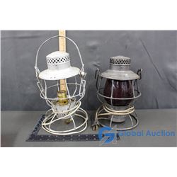 C&N W.R.Y. & C.N.R. Electric Conversion Lanterns