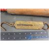 Image 2 : Wooden Rolling Pin, Brass Spring Scale and other