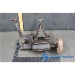 Hand Crank Bench Grinder