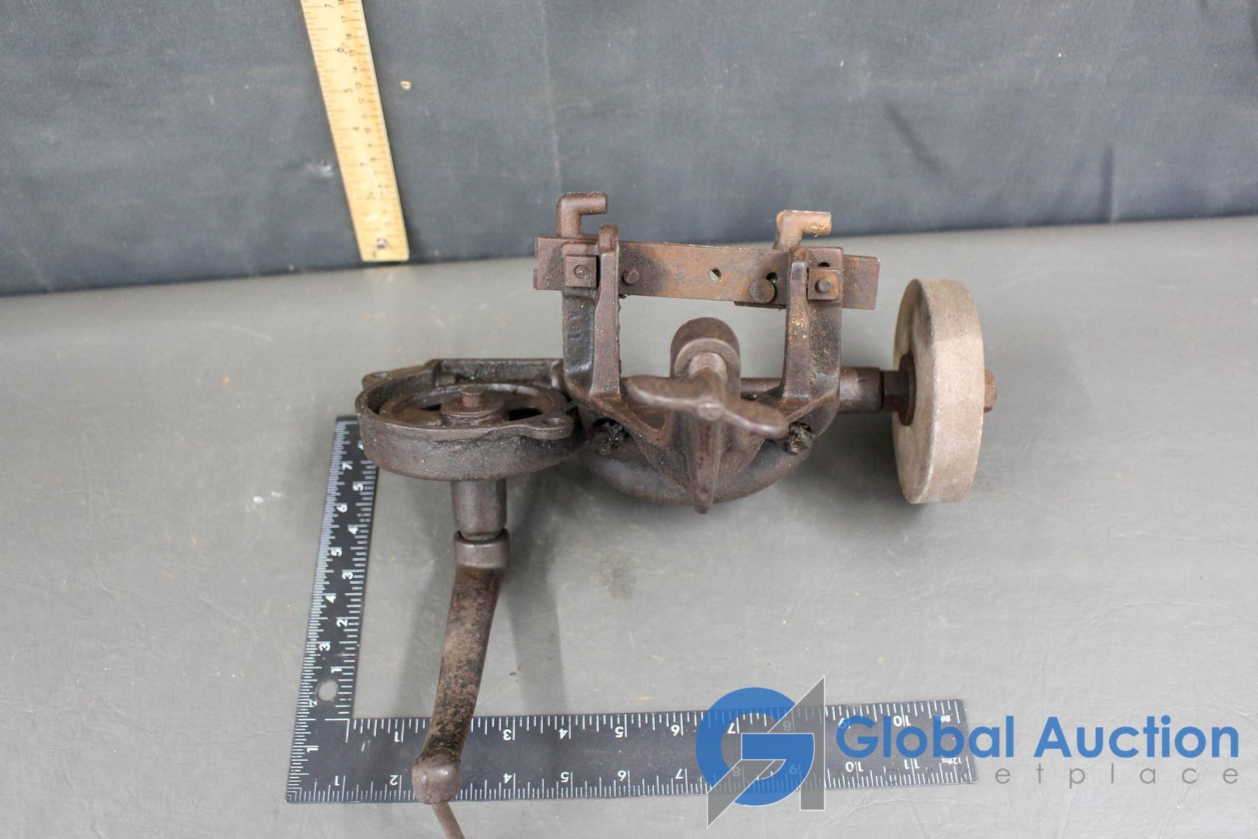 Hand Crank Bench Grinder