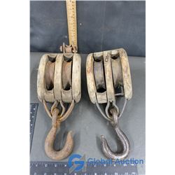 Wooden Pulleys - BID PRICE TIMES 2