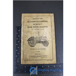 McCormick Deering Manual