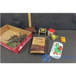 Assorted Vintage Ag & Auto Parts & Boxes