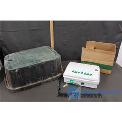 Rain Bird ESP4-Me Outdoor Modular Controller & Rain Bird Sprinkler Cover