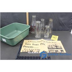 Sask Co-Op Creamery Milk Bottle Collection