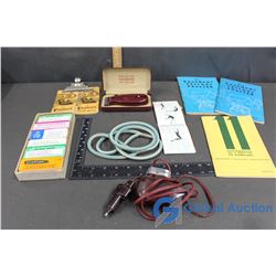 1960 Fallout Shelter Books/Vintage Bake Light Razors, etc