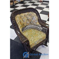 Vintage Wicker Rocking Chair