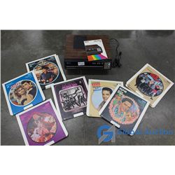 Vintage RCA Selectavision Video Disc Player w/Assorted Video Discs & Original User Manual