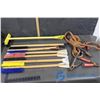 Image 1 : Set of Booster Cables & (7) Snow Brushes