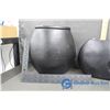 Image 6 : 6 pcs of Black Pottery Decor