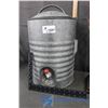 Image 3 : Galvanized Water Cooler w/Lid & Metal Decor