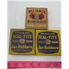 Image 3 : LOT OF MISC COLLECTIBLES (3 X BOXES OF JAR RUBBERS AND 7 X SNUFF CONTAINERS)