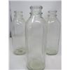Image 3 : LOT OF 6 GLASS MILK BOTTLES (VINTAGE) *NO CHIPS OR CRACKS* (10" X 3" SQUARE)
