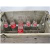 Image 2 : LOT OF 7 POP BOTTLES WITH WOOD CRATE (VINTAGE) *CRATE: 10" X 19.5" X 12"* (RC, DIET RITE, ETC) *NOTE
