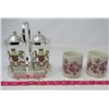 Image 1 : LOT OF MISC COLLECTIBLES (1953 COMMEMORATIVE CORONATION OF QUEEN ELIZABETH II WITH TRAY & 2 X TEA CU