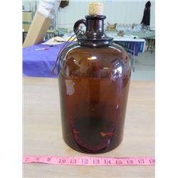 LARGE BROWN JUG (GLASS)