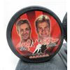 Image 2 : SET OF TEAM CANADA HOCKEY PUCKS WITH STAND (WAYNE GRETZKY, ETC)