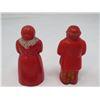 Image 4 : SALT AND PEPPER SHAKERS (VINTAGE) *AFRICANA* (PLASTIC)