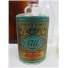 Image 3 : LOT OF 9 VINTAGE CONTAINERS (SOME WITH CONTENTS) *6 X SMALL GLASS BOTTLES* (1 CARDBOARD PILL BOX WIT