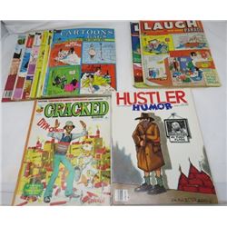 LOT OF 10 ADULT CARTOON BOOKS (VINTAGE) *5 X CARTOONS AND GAGS, LAUGH, ETC*