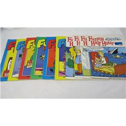 LOT OF 10 ADULT CARTOON BOOKS (VINTAGE) *FUNNY HALF HOUR*