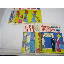 LOT OF 10 ADULT CARTOON BOOKS (VINTAGE) *FUNNY HALF HOUR*