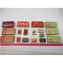 LOT OF 17 MATCH BOXES (EDDY MATCHES) * SOME CONTAIN MATCHES*