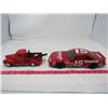 Image 1 : LOT OF 2 DIE CAST TOYS ( TOW TRUCK, T-BIRD RACE CAR)